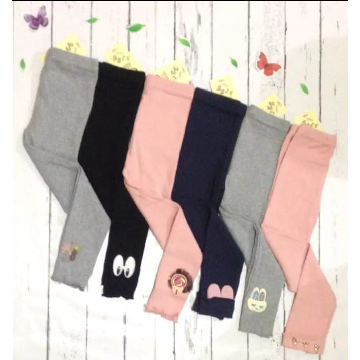 Celana Legging Anak Perempuan Import / Celana Panjang Elastis Perempuan Usia 4-8 Tahun