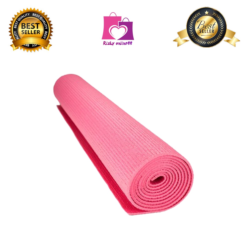 rizkyonline88 matras yoga 3mm alas olahraga senam karpet anti slip