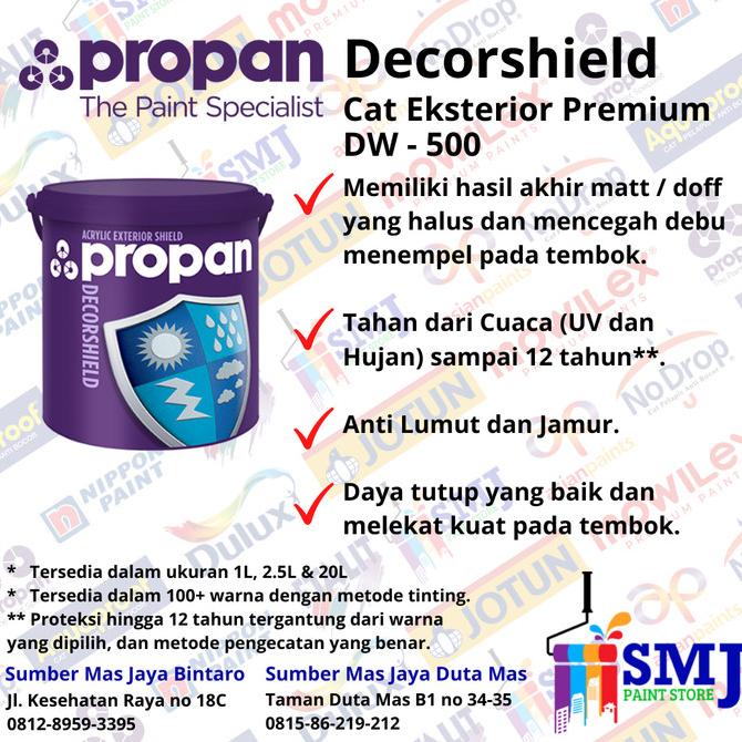 Jual Cat Tembok Eksterior Premium Propan Decorshield Warna Tinting 1l Shopee Indonesia 3933