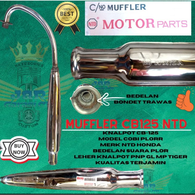 Knalpot Mufler Corbi NTD Honda Cb125 Bedelan Plor Klokor