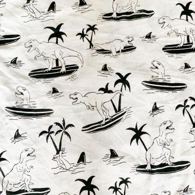 Kain kaos meteran motif dino