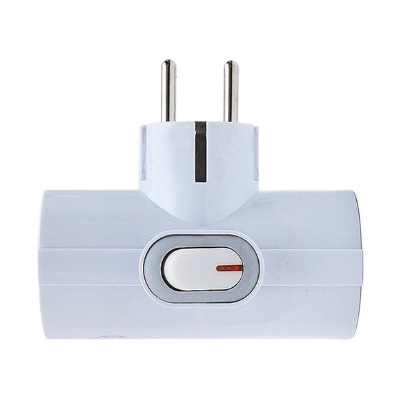 Steker Colokan Listrik 3 Lubang / Kenmaster Plug Adaptor + Switch 006