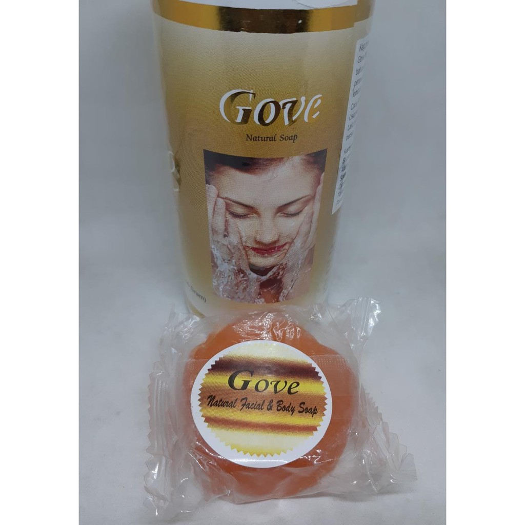 Sabun GOVE MENGATASI JERAWAT DAN KULIT KERING PAKET 1 botol Isi 5 Pcs  - original