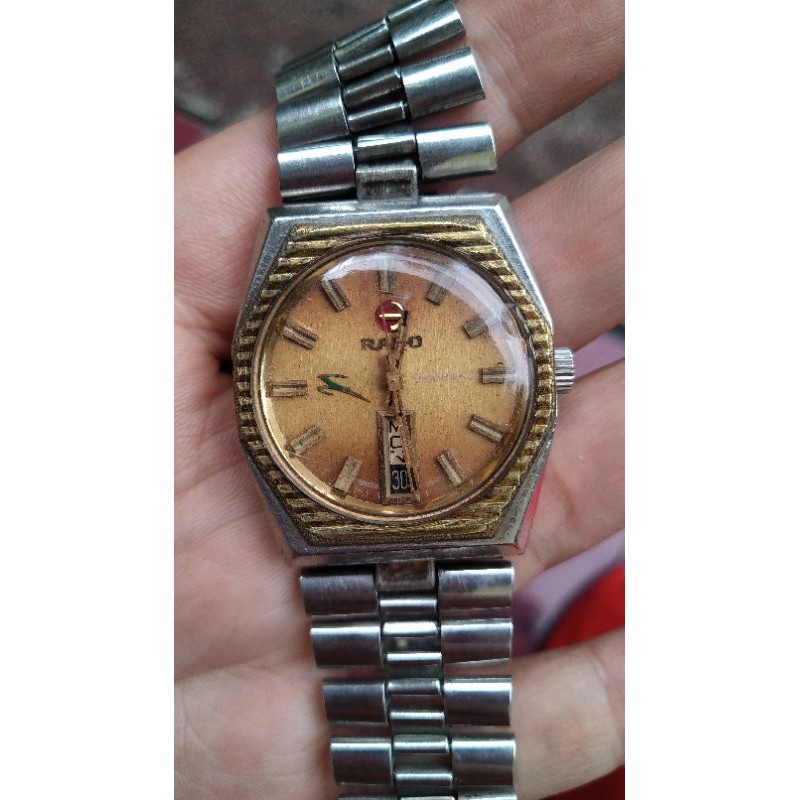 rado swiss otomatis 25jewels green gazalle second bekas original