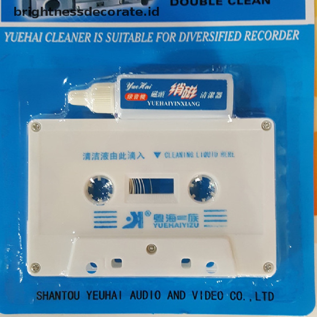 [birth] Audio Cassette Head Cleaner &amp; Demagnetizer for Car Home Cassette Players [ID]