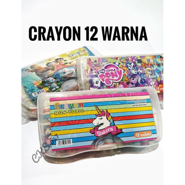 

Crayon 12 Warna MURAH / Oil Pastel 12 Warna