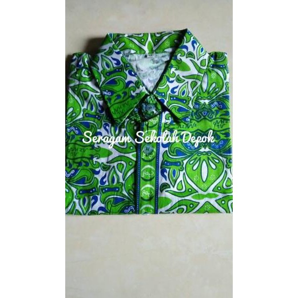 Top Produk Seragam Baju Batik Putri Lengan Panjang Sdi Al Azhar Shopee Indonesia