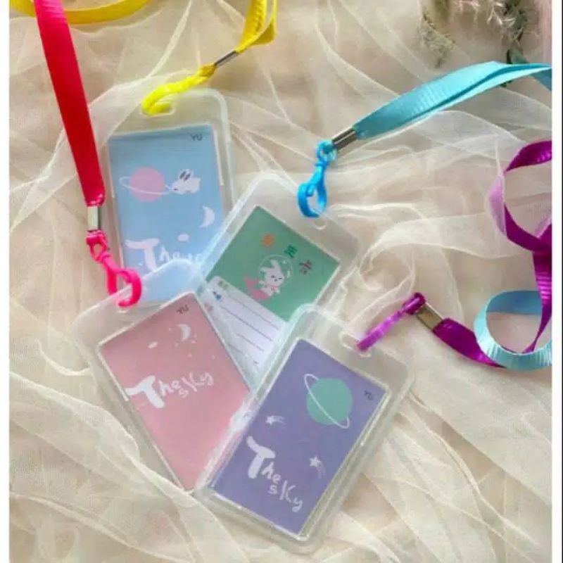 

ID Card Gantungan Kartu Akses Kartu Kerja Tali Kartu Nama ID Lanyard Card Holder