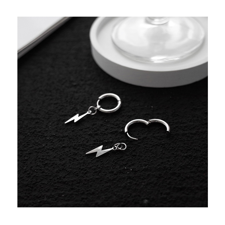 Lightning Earrings Accessories Retro Simple Hip Hop Trend