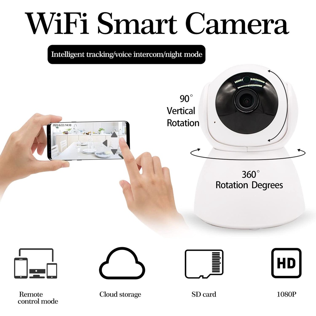 IP Camera Snowman CCTV Mini V380 Pro WIFI Wireless Kamera 2MP HD 1080P