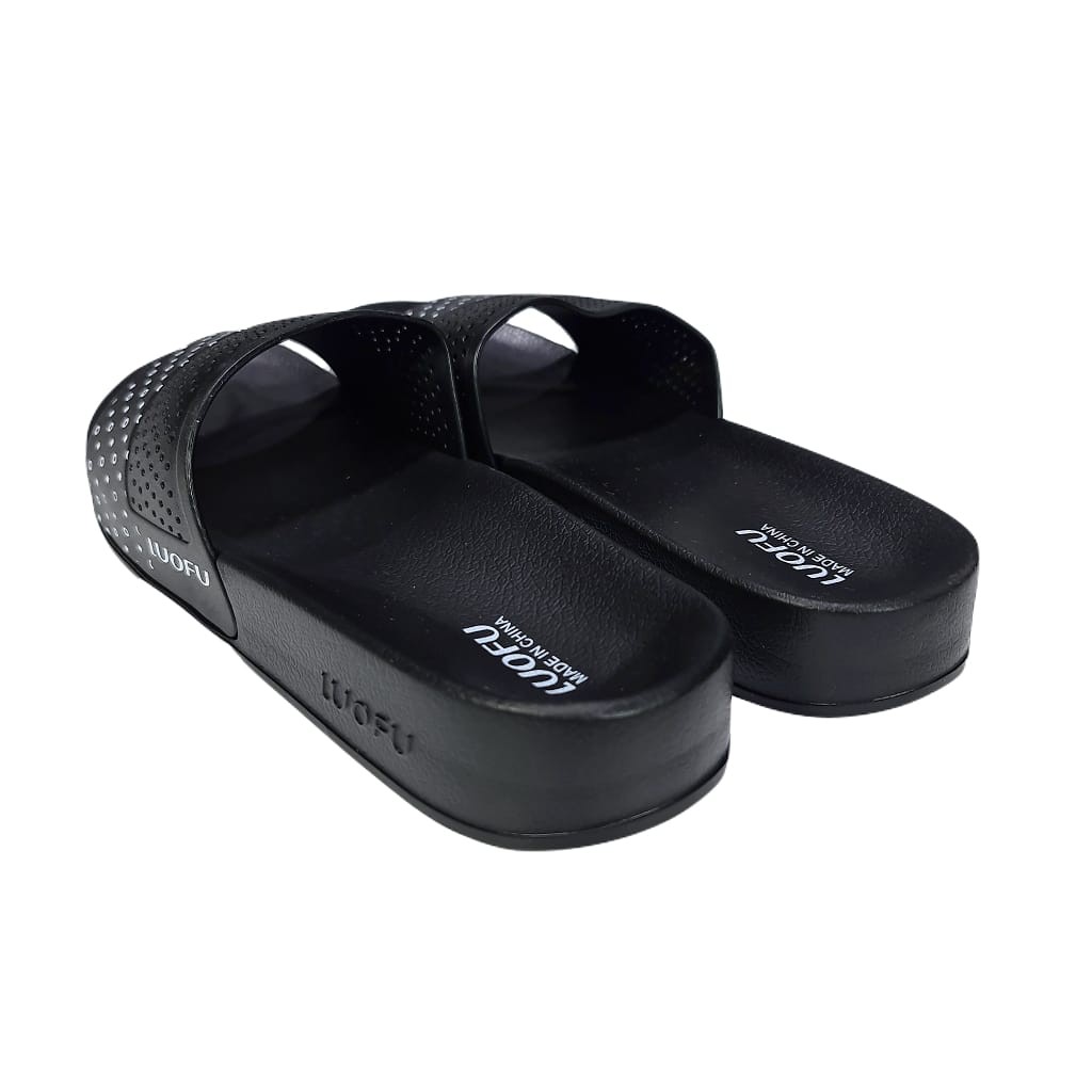 LUOFU ORIGINAL jelly sandal karet murah empuk wanita slide import selop cewek E7151A1-A02S