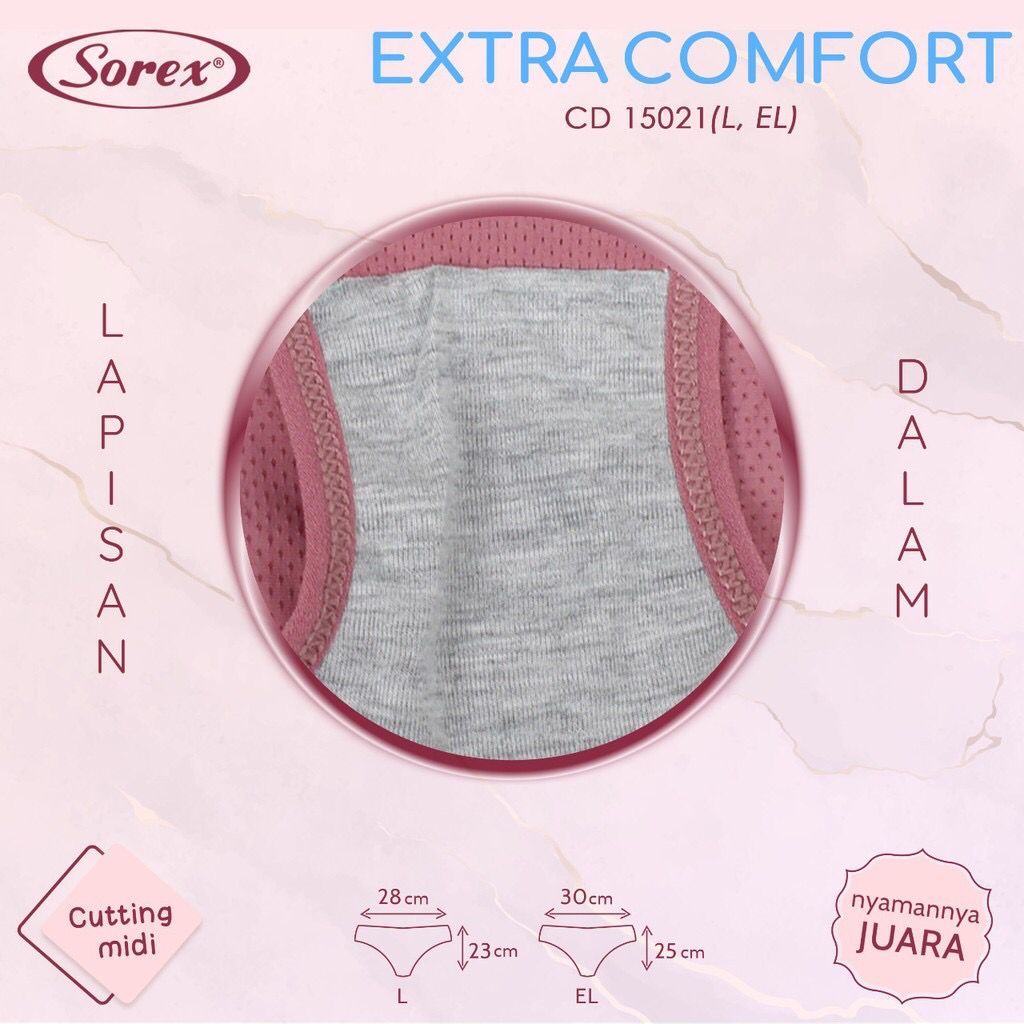 CD 15021 15020 SOREX - Celana dalam wanita Sorex 15021 15020 serat jeruk/CD Sorex - CELANA DALAM WANITA SOREX MAXY 15021 | CD SOREX WANITA | SIZE M L EL XL - ARA98STORE