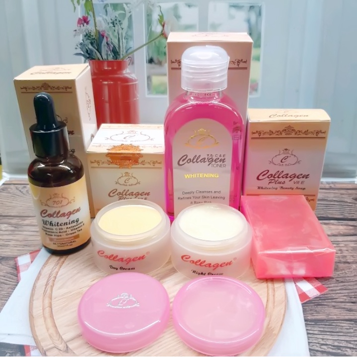 PAKET CREAM COLLAGEN KOMPLIT 5 IN1 ORIGINAL/CREAM COLLAGEN LENGKAP 5 IN1