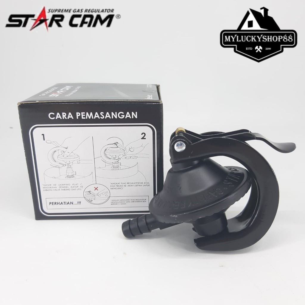 Regulator Gas Star Cam SC-23S SC-T12R Tekanan Rendah Non Meter Starcam sc23s SCT12R