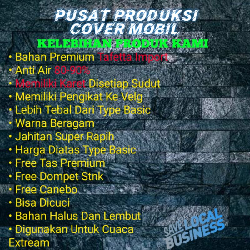 Body Cover Sarung Mobil Daihatsu Sigra Selimut Mantel Tutup Penutup Jas Outdoor Anti Air Waterproof
