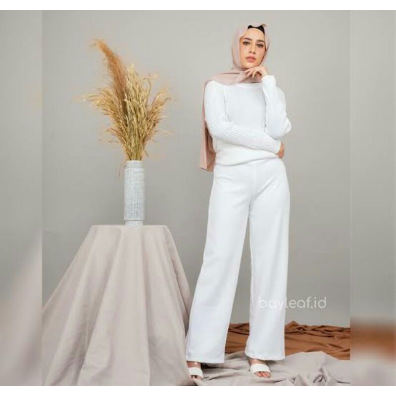 Celana Kulot Jumbo Bawahan Highwaist Wanita Bawahan Kulot Premium Cewek Bahan Scuba