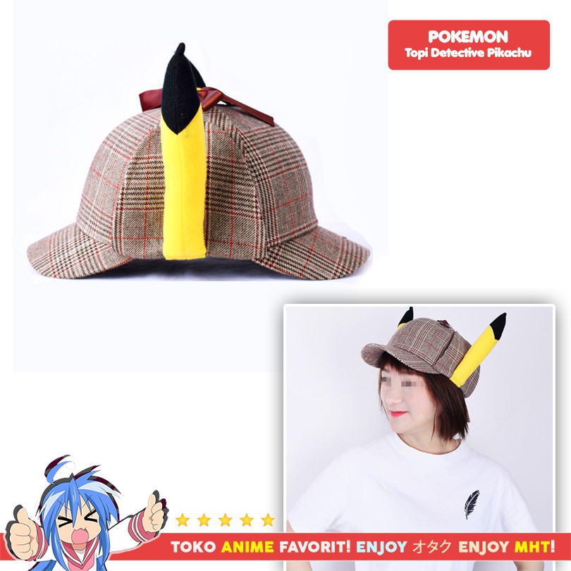 Topi Anime Pokemon Detective Pikachu Premium High Quality