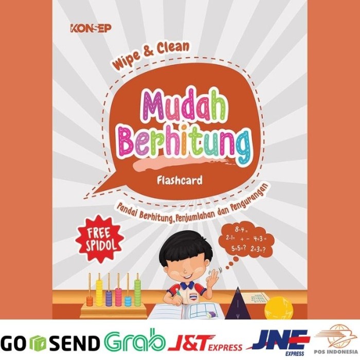 

(TERLARIS) FLASH CARD Edukasi Anak KARTU MAINAN Balita 6 TAHUN FLASHCARD Hitung