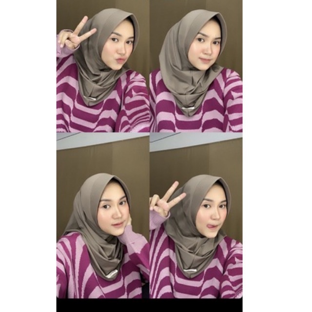 Gadis Khimar (khimar sport) Daily khimar jersey PROMO 100k dapat 3pcs-2