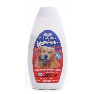 Raid All Sanitiser Dog Talcum Powder - Medicated - Bedak Anjing