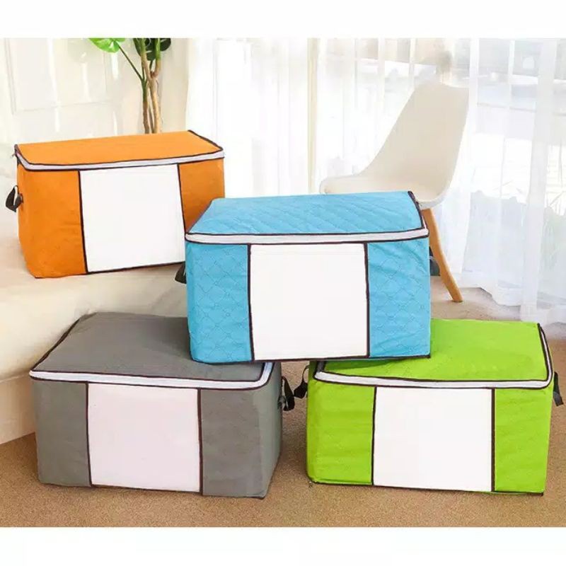 Tas Bed Cover Selimut Baju Jumbo / Storage Box Organizer Serbaguna