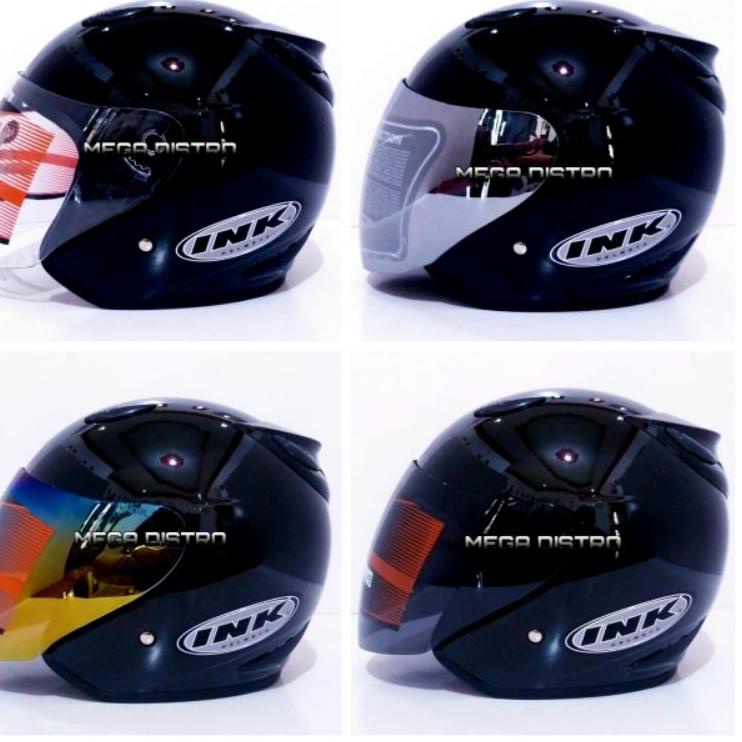 Terbaik.. helm ink centro grade ori hitam metalik