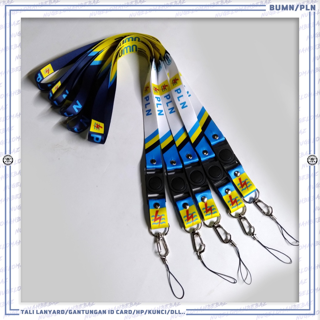 

TALI LANYARD GANTUNGAN ID CARD/HP/KUNCI/DLL.. BUMN PLN