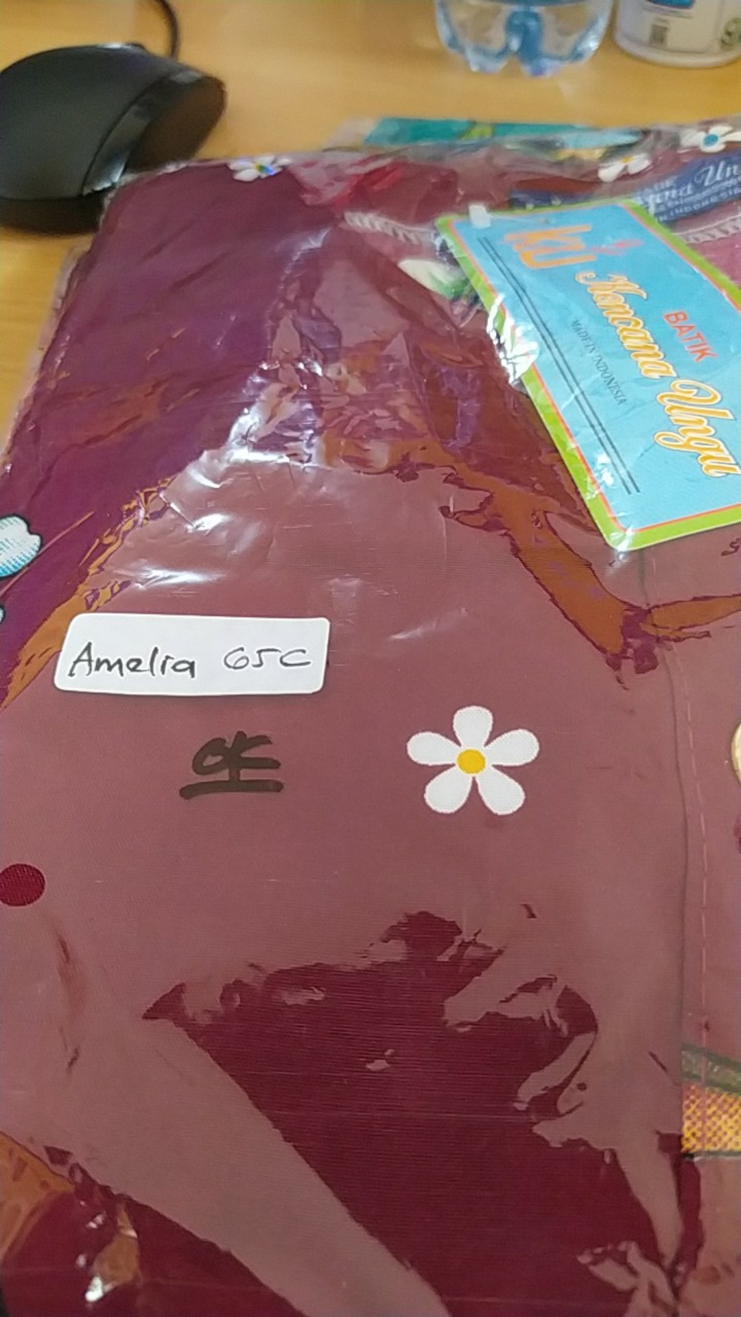 Daster Cantik Kencana Ungu Amelia (label Biru Asli Ori) : Homedress Batik Solo Adem Busui