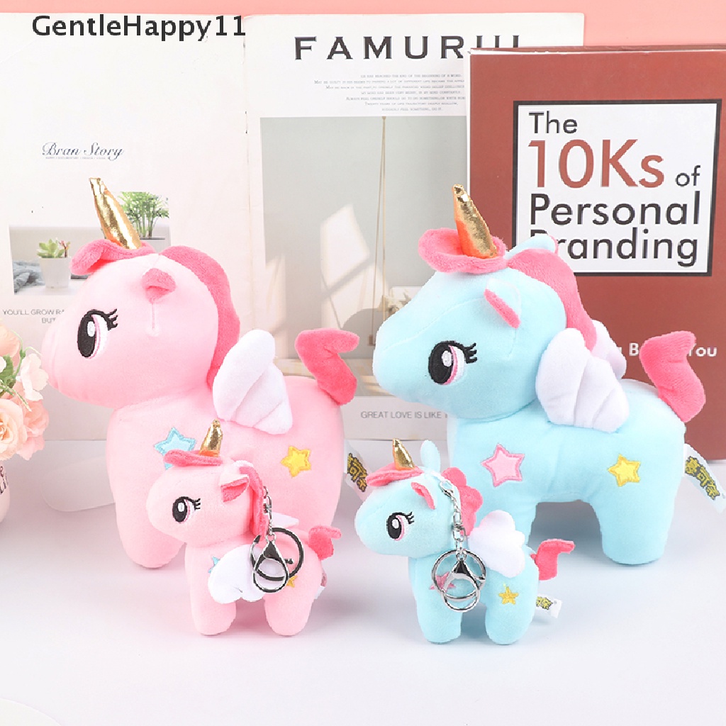 Gentlehappy Mainan Boneka Unicorn Bahan Plush Ukuran 10 / 20cm Untuk Bayi / Anak