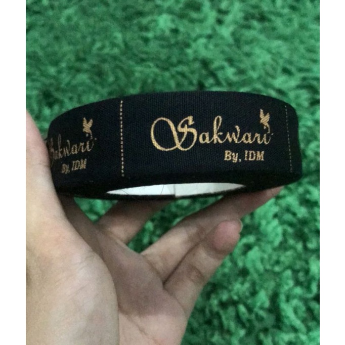 

label nama label custom baju kaos krudung hijab katun