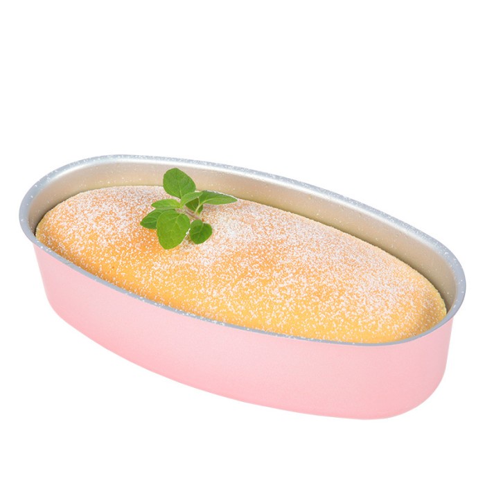 Chefmade non stick Pink oval cheese cake pan wk9802 / loyang loaf pan