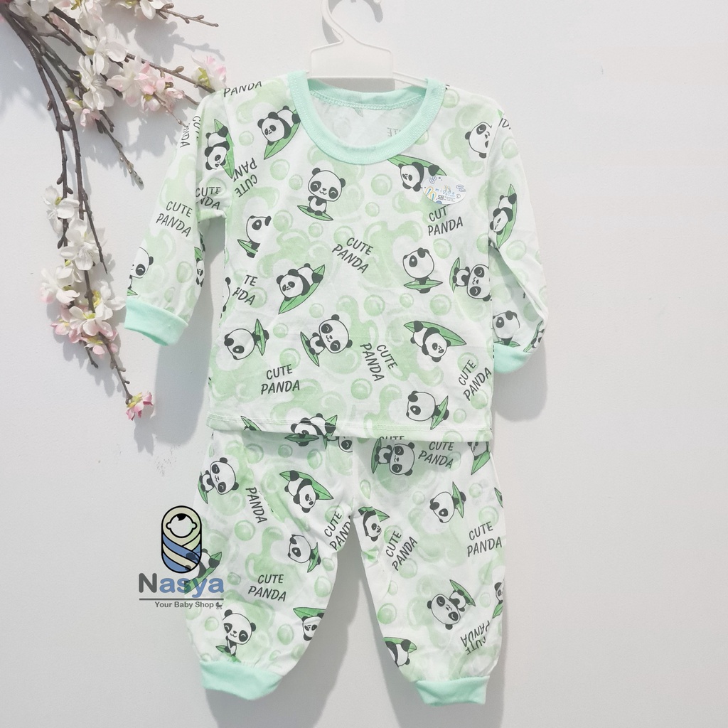 [N-105] Setelan Baju Panjang Bayi piyama bayi (3-6 bulan)