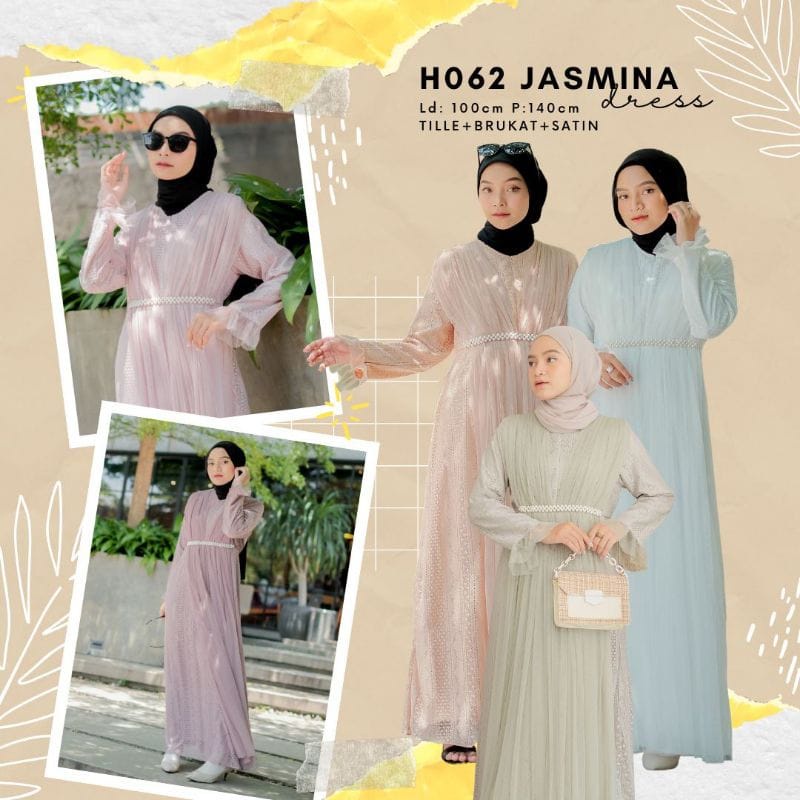 JASMINA DRESS / SILMI DRESS PESTA / DRESS KONDANGAN BUSUI / DRESS BRUKAT / GAMIS KONDANGAN / GAMIS BRUKAT