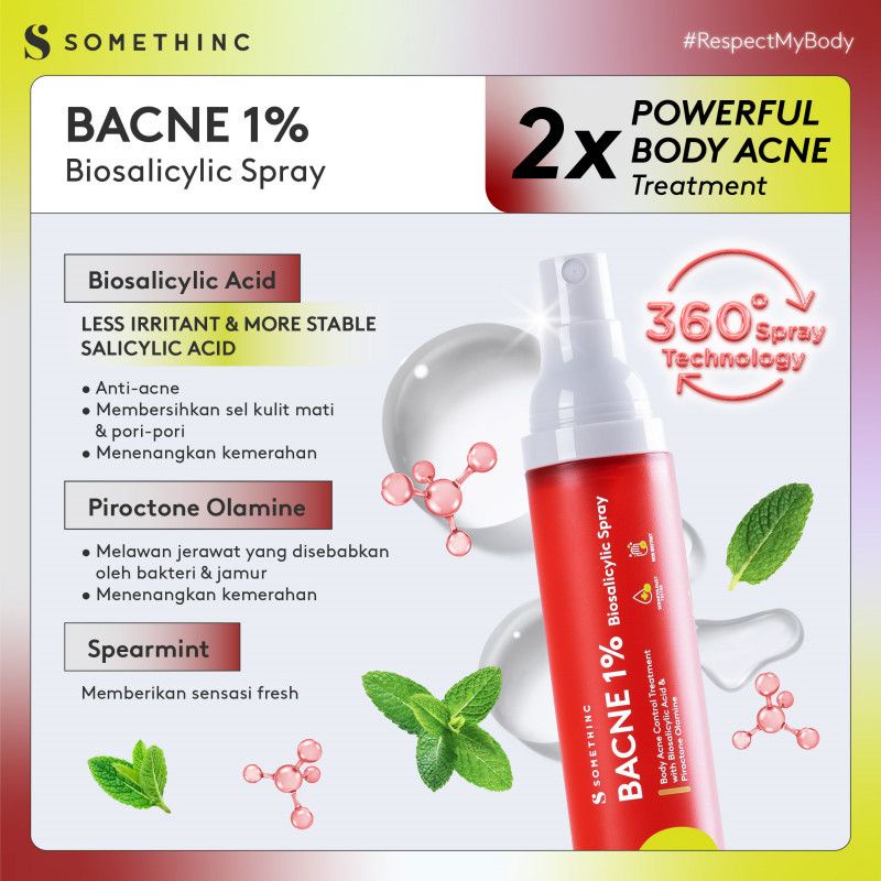 Somethinc - Bacne 1% Biosalicylic Spray