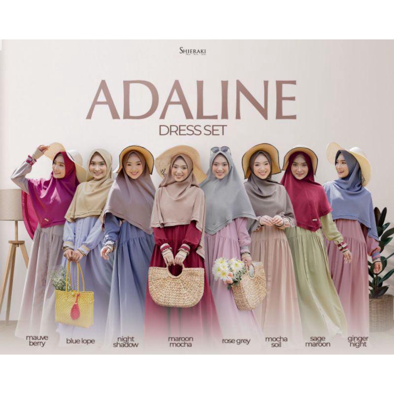 ADALINE DRESS SET BY SHIERAKI/ADALINE DRESS SET PASHMINA BY SHIERAKI