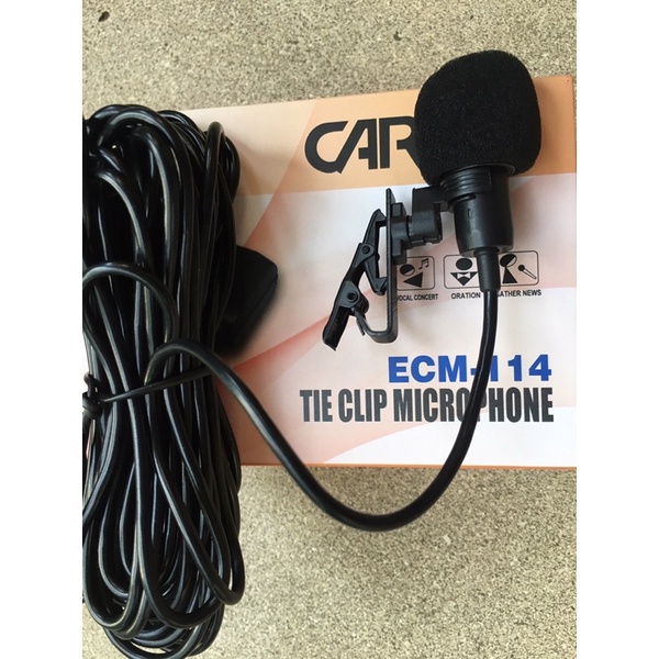 MICROPHONE MIC CABLE CLIP ON MIKROPON MIK KABEL JEPIT KANCING CAROL ECM-114 ORIGINAL ORI BAGUS TERLARIS TERBAIK GARANSI