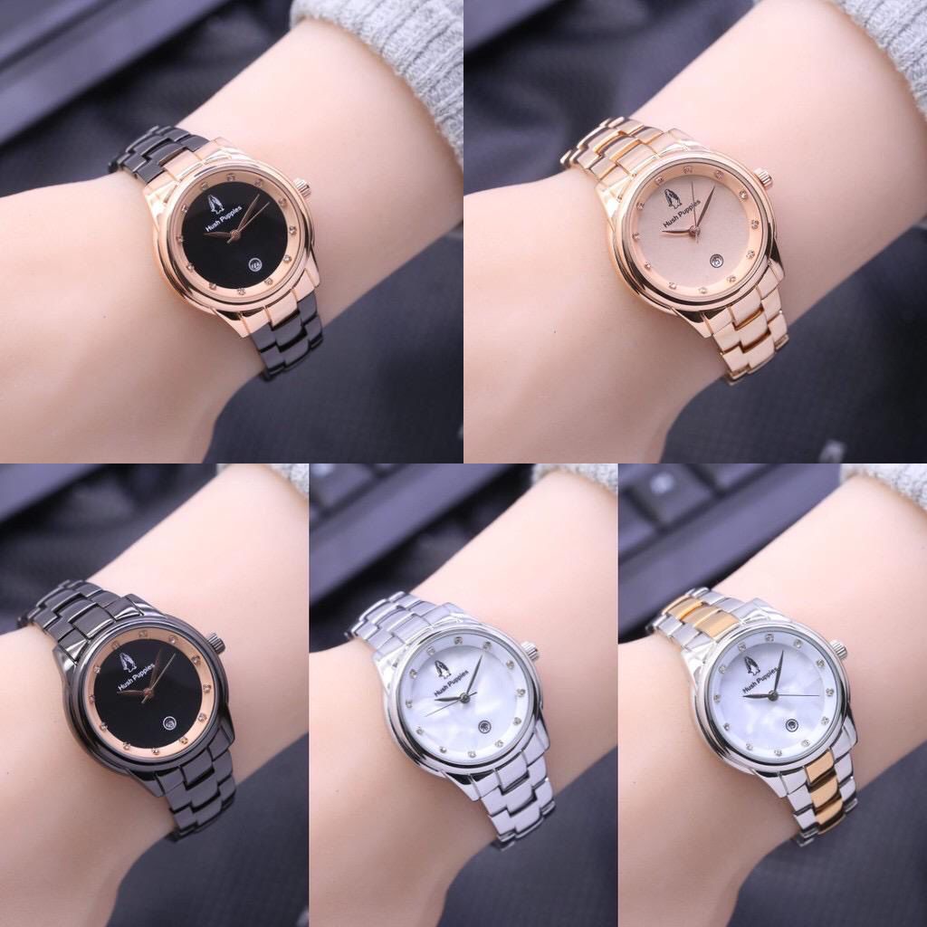 [BW] COD✅ JAM TANGAN WANITA SUPER PREMIUM TANGGAL AKTIF STAINLISS STEEL HP-9651