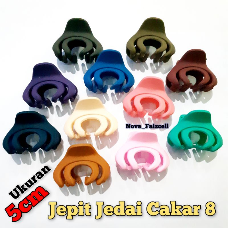 Jepit Rambut Jedai Cakar 8 doff 2CM / 4CM /5CM / 7CM import Korea style.