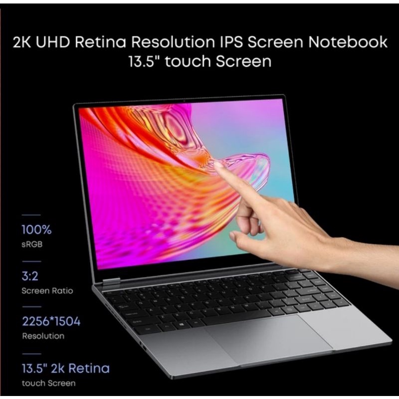 Chuwi Freebook Laptop 2022 N5100 13.5&quot; 12/512GB Yoga 360° Windows 11