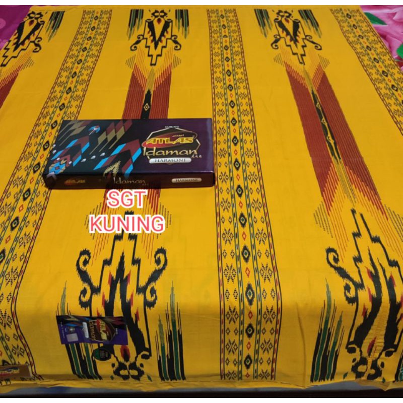Sarung atlas idaman kembang motif bhs sgf sge sgc