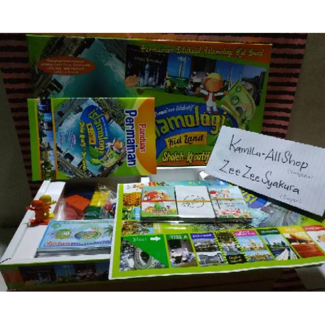 Mainan edukatif monopoli islami kid land islamologi kidland