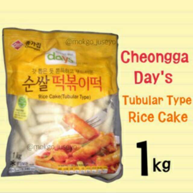 

Cheongga Tteokbokki Korean Tubular Rice Cake 1kg Korea