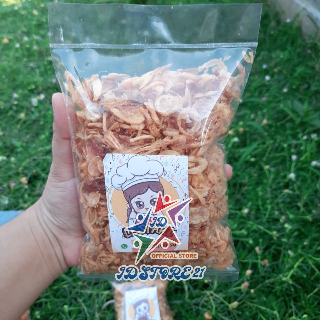 BAWANG GORENG LESTARI 100 GRAM TANPA CAMPUR TEPUNG HALAL