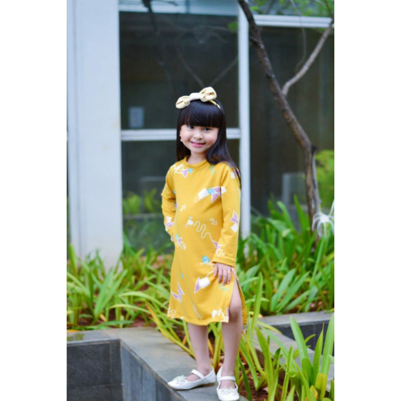 KICHI dress 3-5 tahun baju ANAK PEREMPUAN GUDANG.CLODI