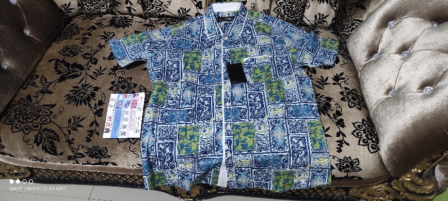 Redcliff P1013jg Mi - Kemeja Batik Pria Lengan Pendek
