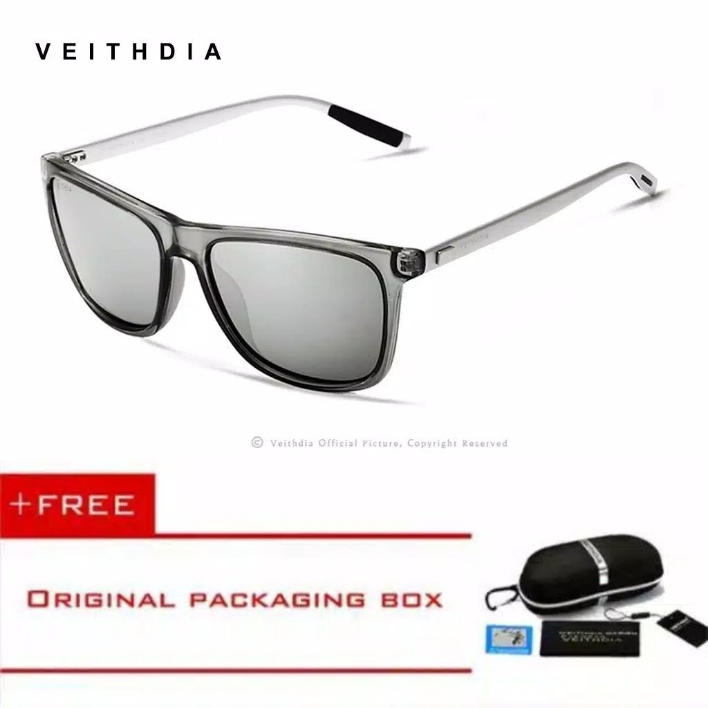 Kacamata Veithdia Anti UV400 Polarized Pria Wanita V6108