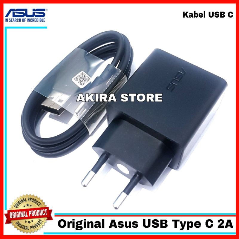 Charger Casan Asus USB C Original 100% Type C 2A 10Watt