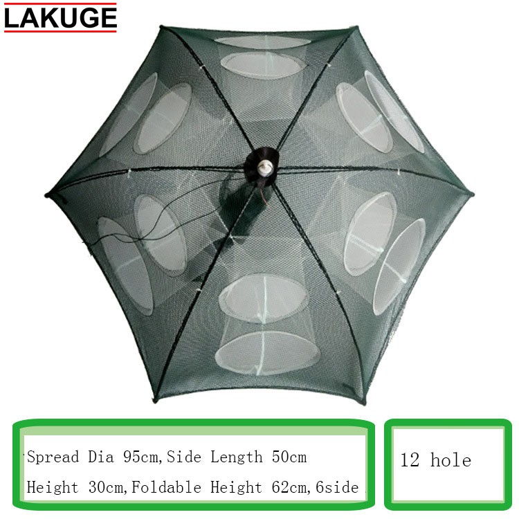 Bubu Jaring Perangkap Ikan Udang Kepiting Lobster Hexagonal 12 Lubang