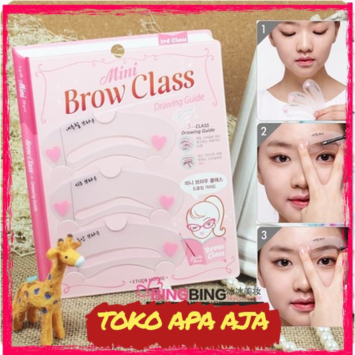 Cetakan alis Dengan Packingan Karton 1 SET ISI 3 Cetakan Alis  Pembentuk Alis A286