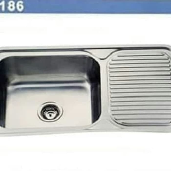 Jual Kitchen Sink Elite E186 Stainless / Bak Cuci Piring Stainless